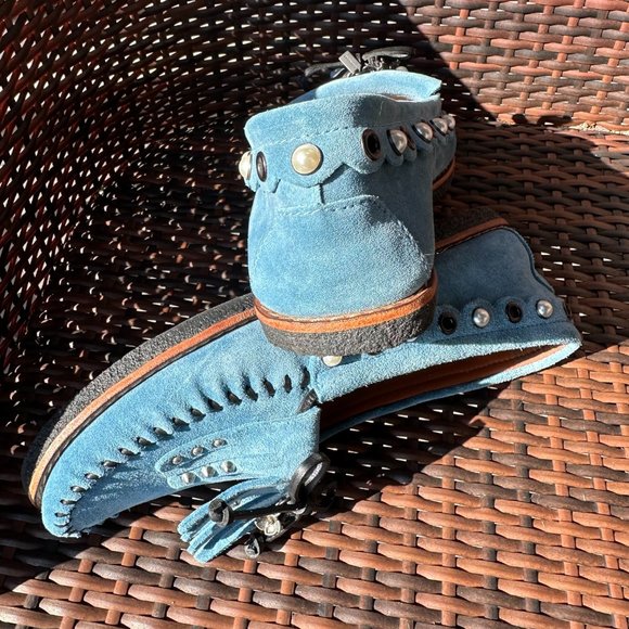 Coach Roccasin T-Rex slipon In Chambray blue, Size 10B - Picture 3 of 6